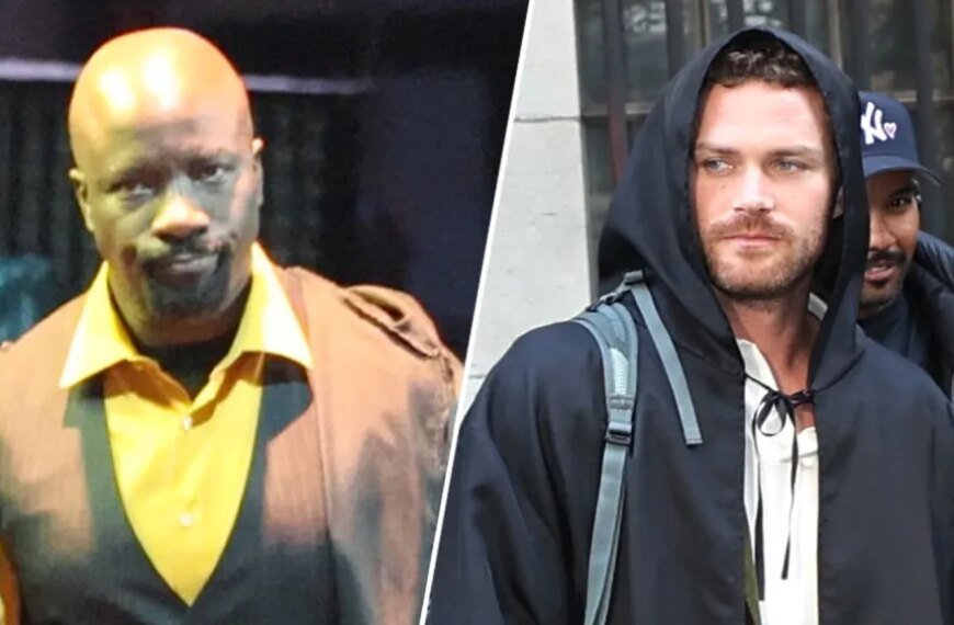 Mike Colter and Finn Jones Share a Special Moment with Krysten Ritter on the Set of 'Daredevil: Born Again'