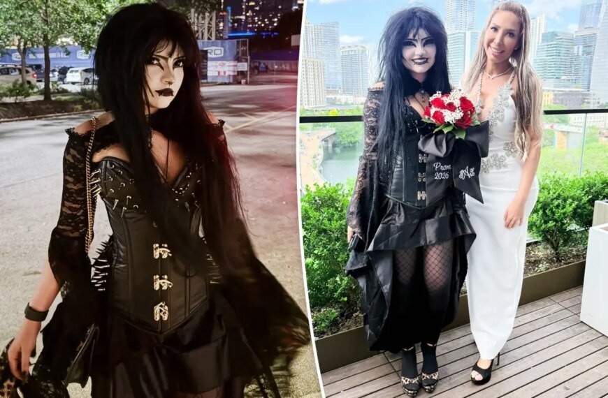 Farrah Abraham’s 17-Year-Old Daughter Dazzles in a Gothic-Inspired Prom Outfit with Corset and Spikes