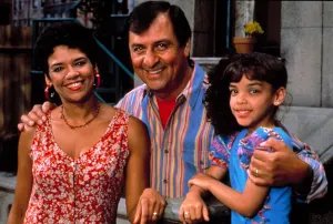 Sonia Manzano, Emilio Delgado, and Desiree Casado on 'Sesame Street' in the early 1990s.