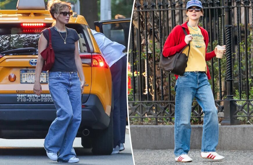 Jennifer Lawrence's Go-To Comfortable Adjustable Jeans You'll Love