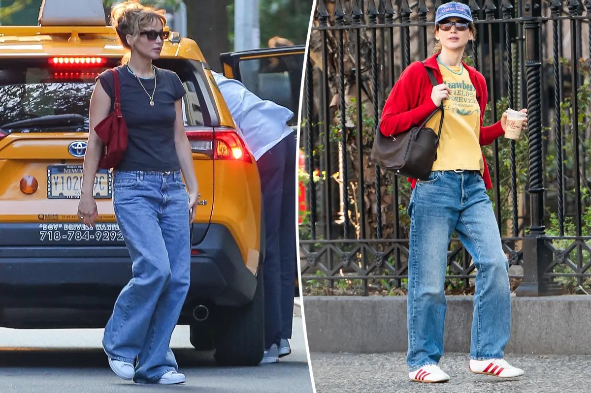Jennifer Lawrence's Go-To Comfortable Adjustable Jeans You'll Love