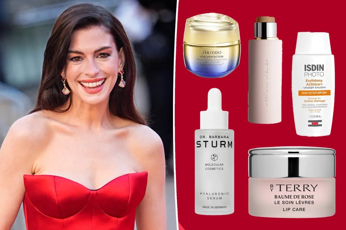 Anne Hathaway's Go-To Skincare Products: Serums and Eye Masks for Radiant Skin