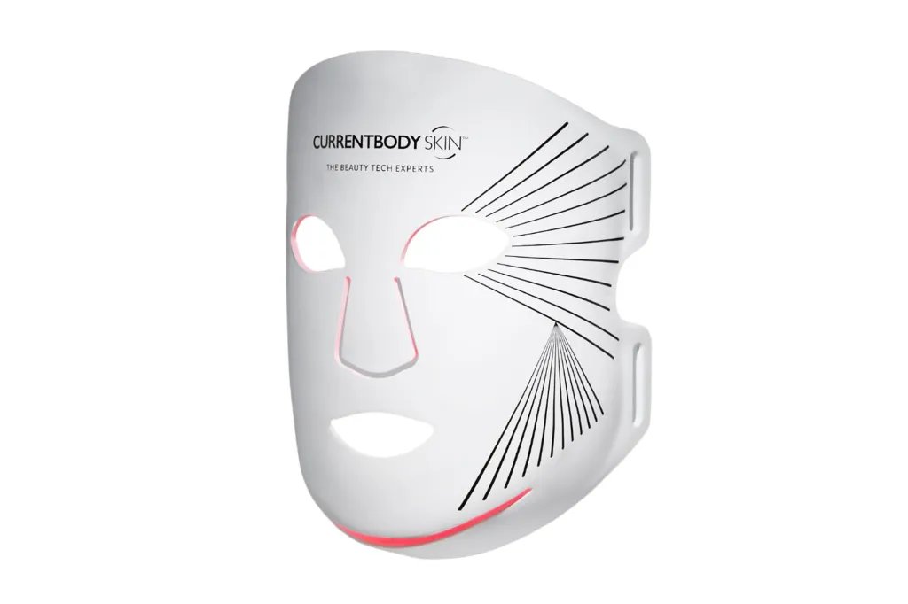 CurrentBody Skin LED Light Therapy Mask featuring red light.