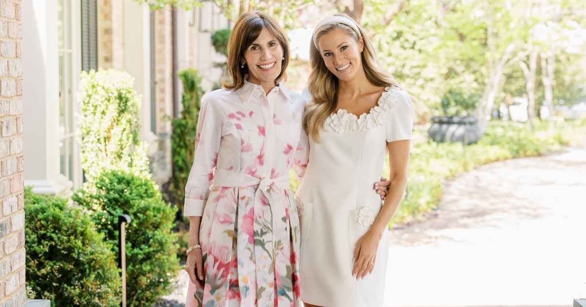 Matching in Style: My Mom and I Celebrate in Teri Jon Dresses at My Bridal Shower