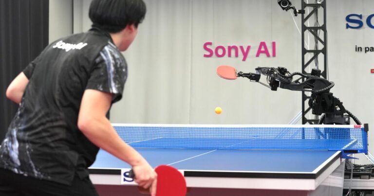 AI Table Tennis: Ace the Robot Competes and Wins Against Top Human Players