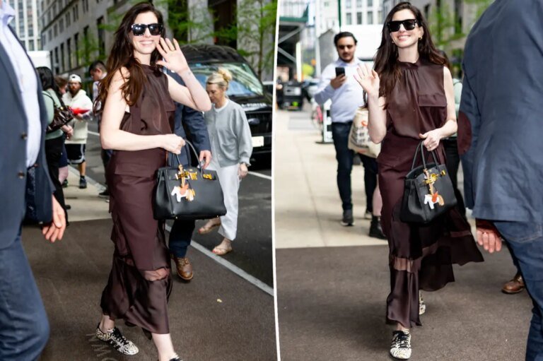 Anne Hathaway Ditches Sambas for These Stylish Adidas Sneakers