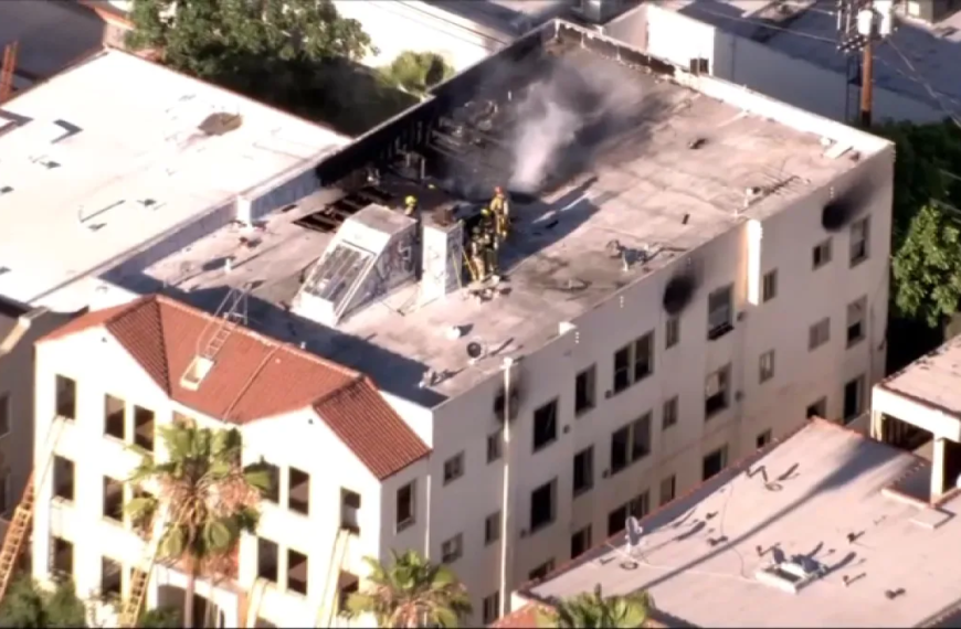Apartment Fire Reported in Koreatown