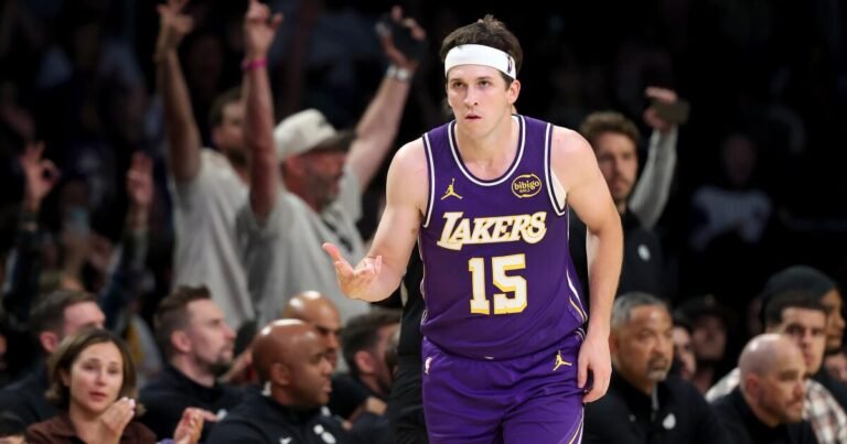 Austin Reaves Joins the Lakers for Game 5 Against the Rockets