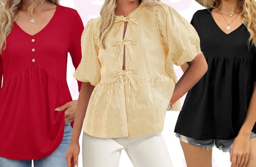 Babydoll Blouses: Your Go-To Style for Chic Outfits After 40 – Find These Looks Starting at $10