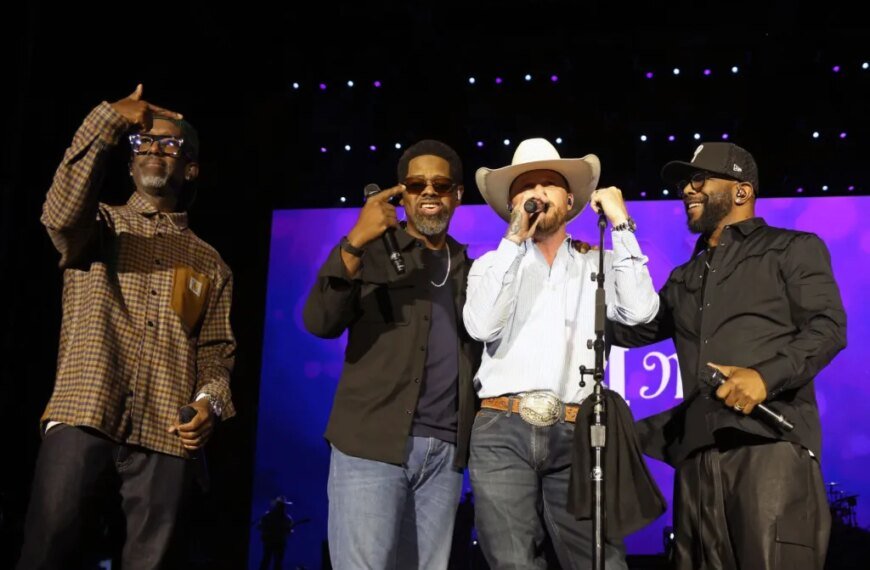 Cody Johnson Teams Up with Boyz II Men for a Heartfelt Performance of 'On Bended Knee' at Stagecoach 2026