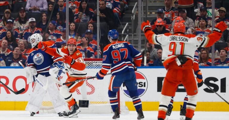 Cutter Gauthier Scores Late to Help Ducks Tie Series with Edmonton