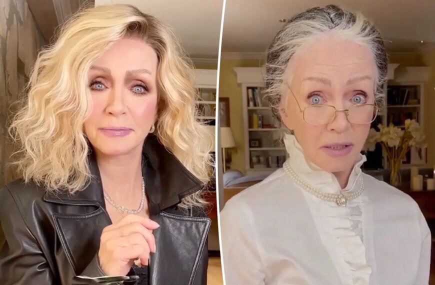 Donna Mills, 85, responds to critics about her makeup choices