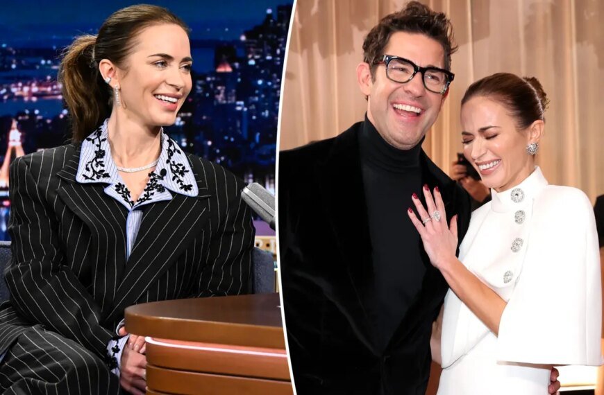 Emily Blunt Talks About the John Krasinski Fashion Decision That Didn't Sit Well with Her