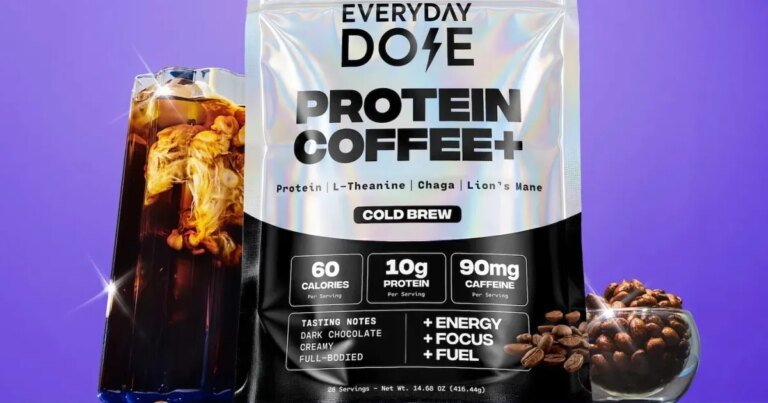 Enjoy This Coffee Protein Blend with Adaptogens to Help You Stay Focused and Calm