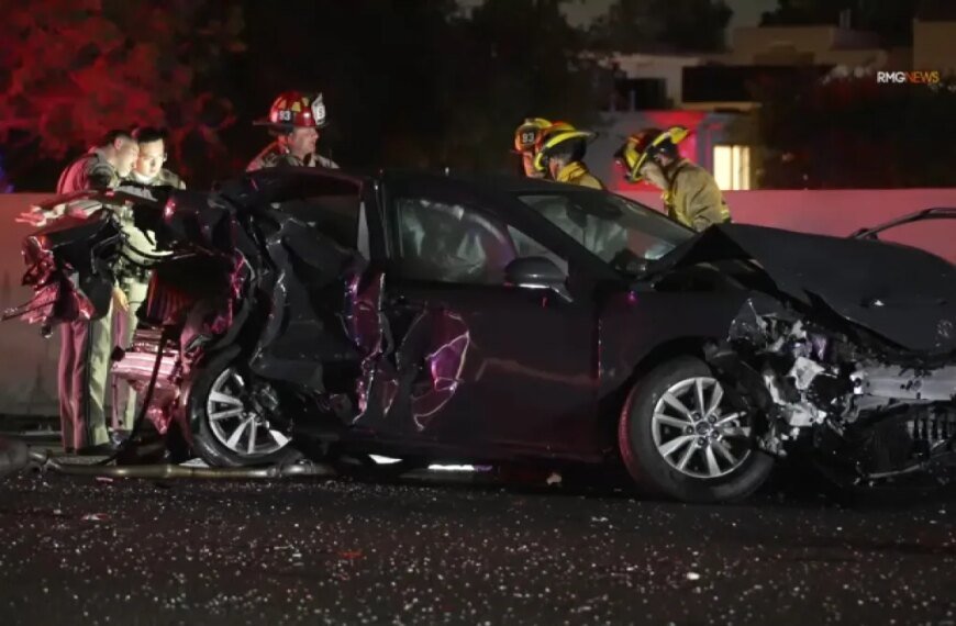 Fatal Chain Reaction Crash on the 101 Freeway in Encino Claims One Life