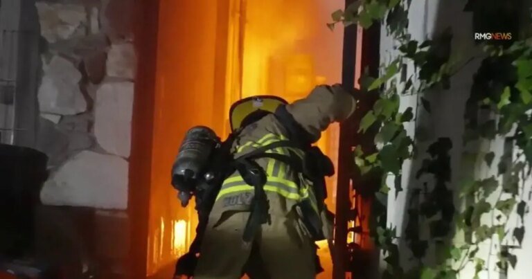 Firefighters Save Family Dog from House Fire in Sherman Oaks