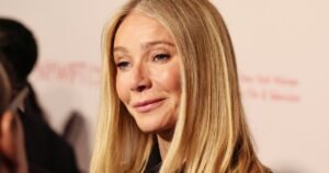 Get Gwyneth Paltrow’s Chic Baby Blue Blouse Look for Spring