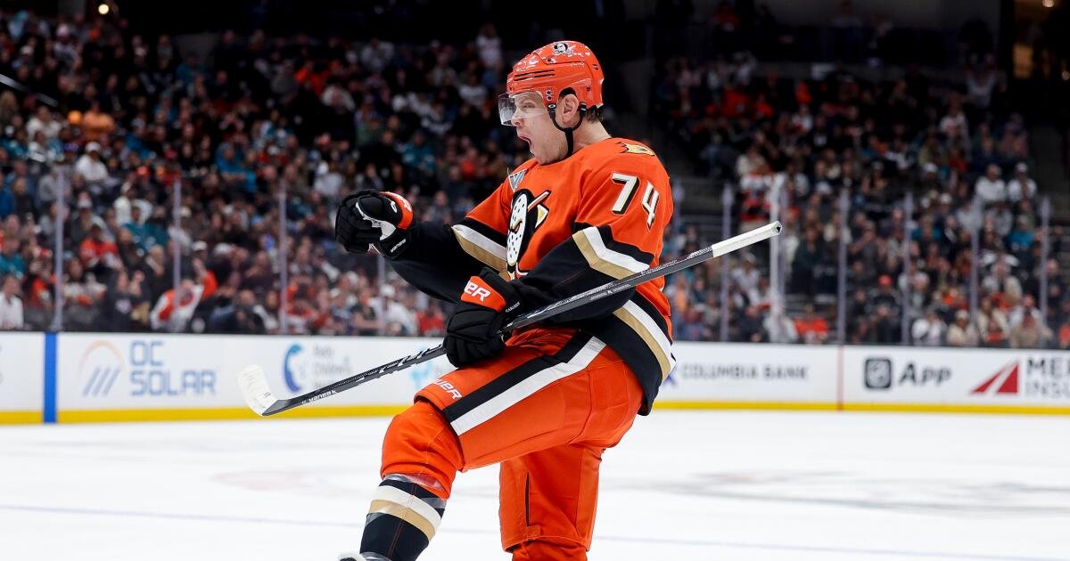 John Carlson Celebrates His First Hat Trick in Ducks' Victory Against Sharks