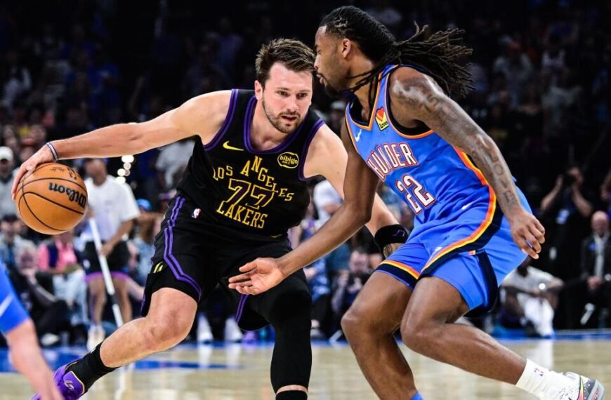 Lakers' Luka Doncic Faces Hamstring Injury in Tough Game Against Thunder