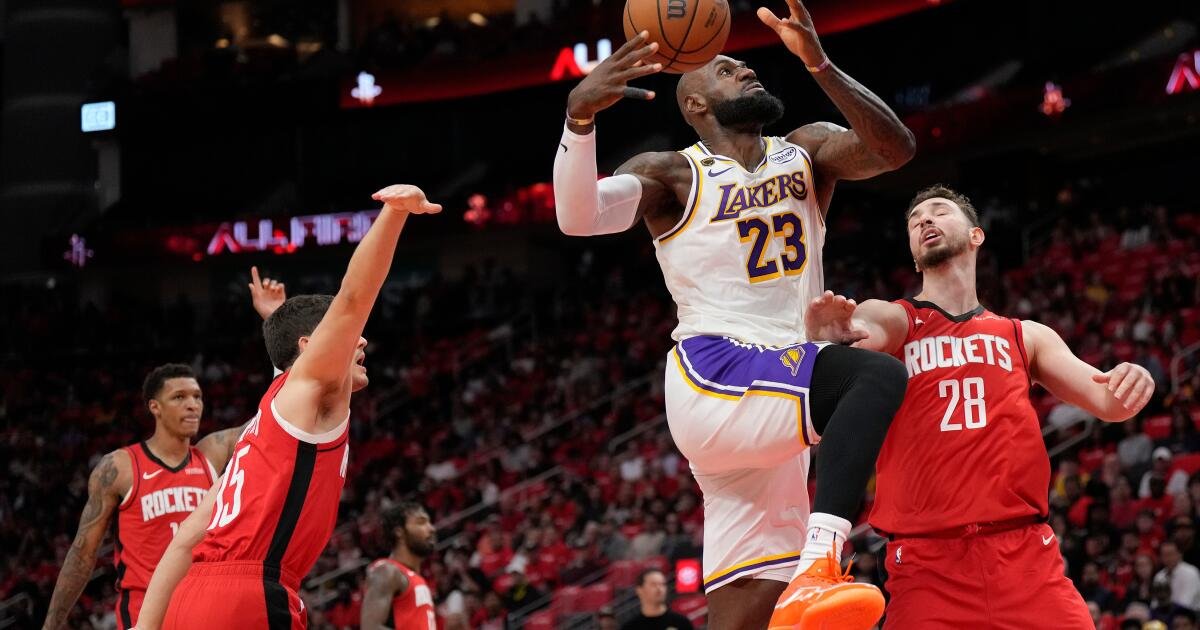 LeBron James Could Use Some Help from His Teammates to Keep the Lakers Ahead of the Rockets
