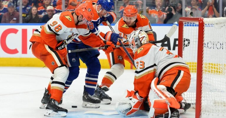 Leon Draisaitl Leads the Oilers to Victory Over the Ducks, Setting Up a Game 6 Showdown