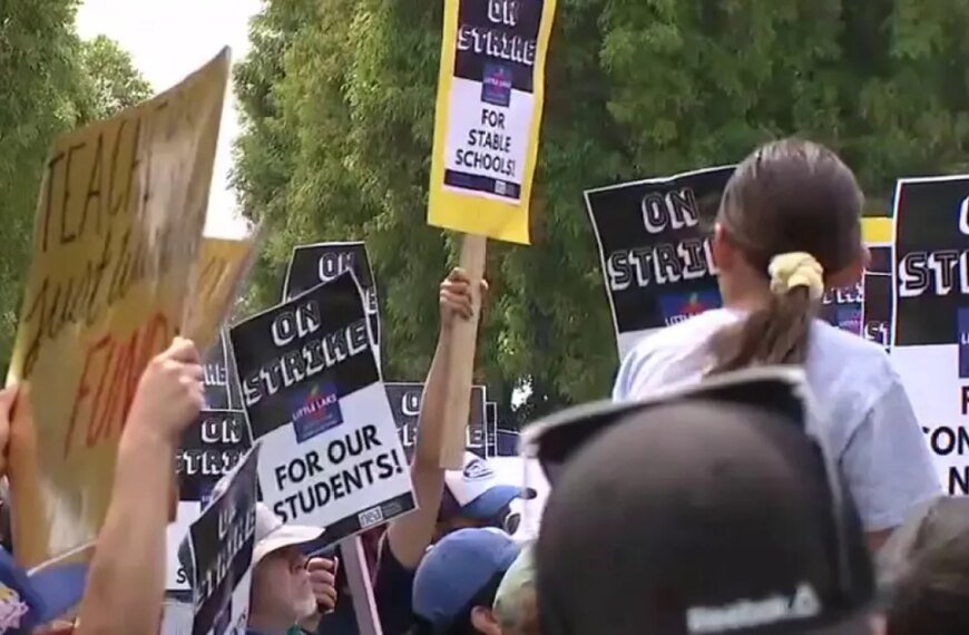 Little Lake City Teachers Hold Strike for Better Conditions