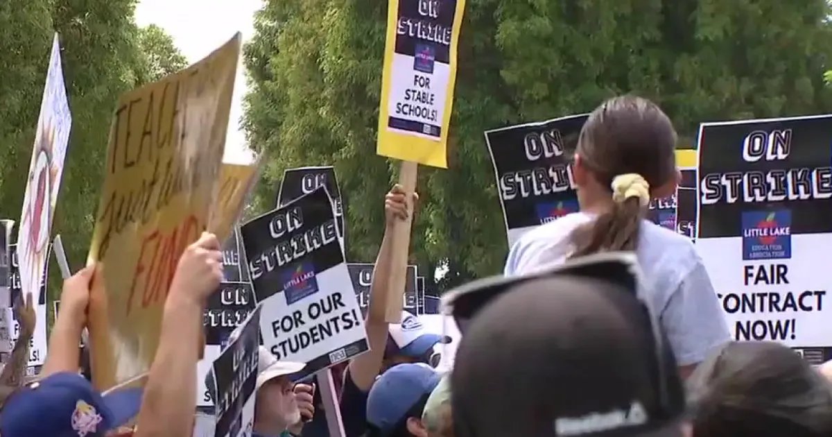 Little Lake City Teachers Hold Strike for Better Conditions