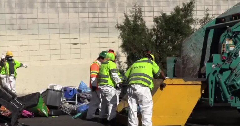 Los Angeles Post Office Encampment Cleared, But Worries About Future Cleanliness Linger