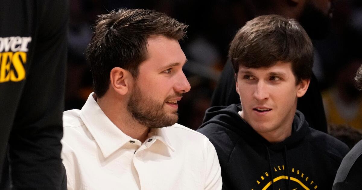 Luka Doncic Offers Key Support for the Lakers' Playoff Journey, Even from the Sidelines