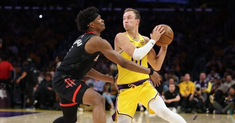 Luke Kennard Brings a Spark of Luka Magic as the Lakers Down the Rockets