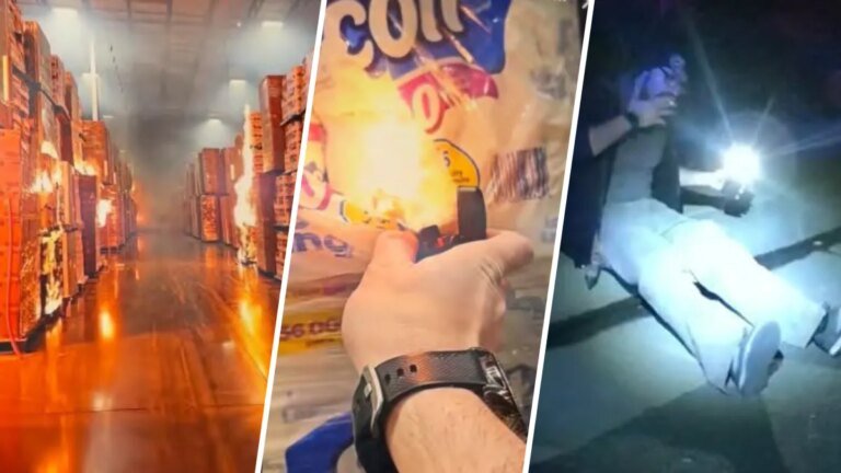 Man Charged with Arson in Ontario Warehouse Fire