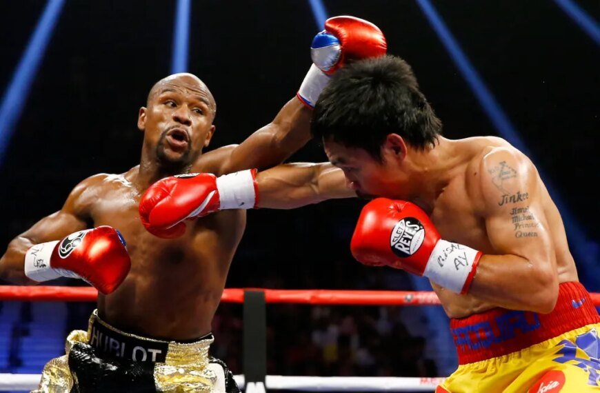 Manny Pacquiao Steps Into Floyd Mayweather's Former Gym Amid Rising Rematch Excitement