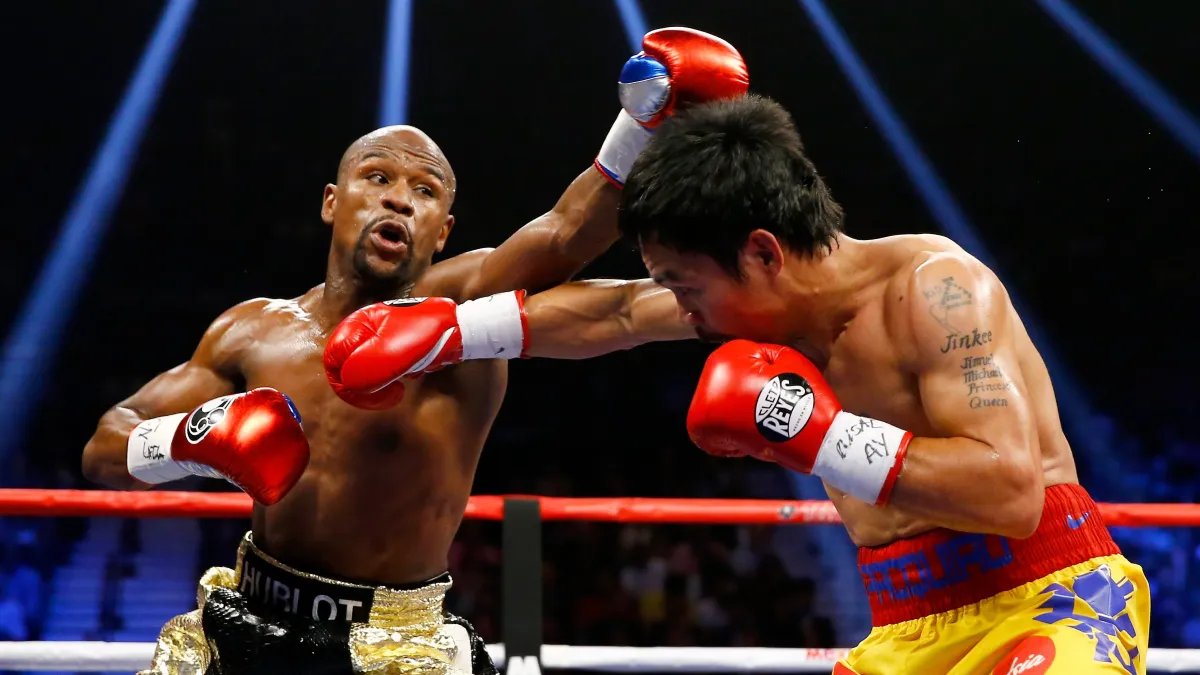 Manny Pacquiao Steps Into Floyd Mayweather's Former Gym Amid Rising Rematch Excitement