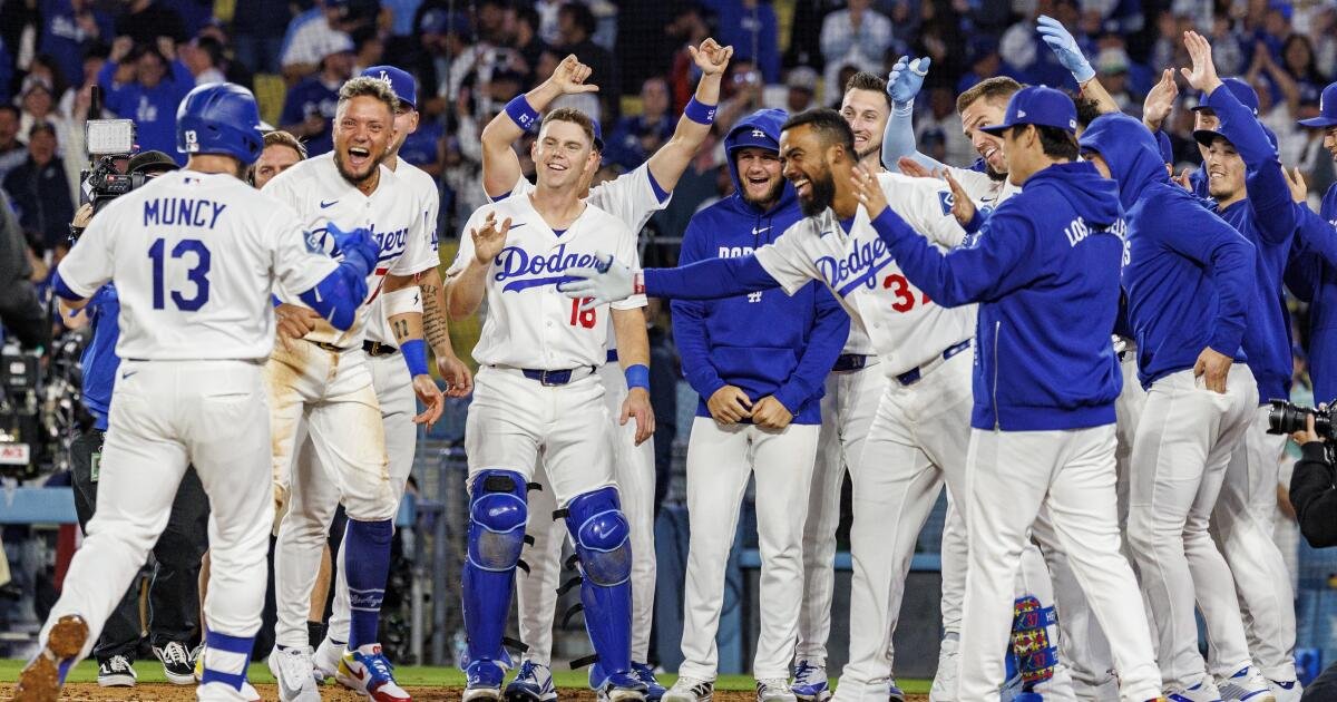 Max Muncy Celebrates a Three-Homer Game with a Memorable Walk-Off for the Dodgers