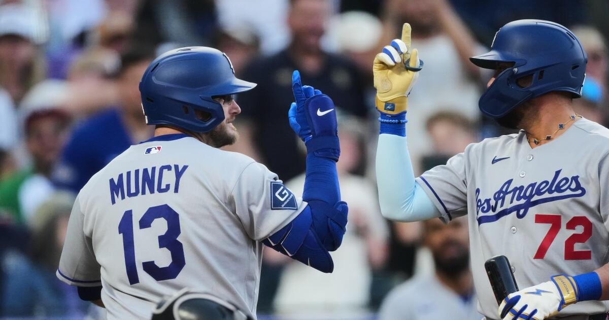 Max Muncy and Dalton Rushing Shine with Two Home Runs Each in Dodgers' Big Victory