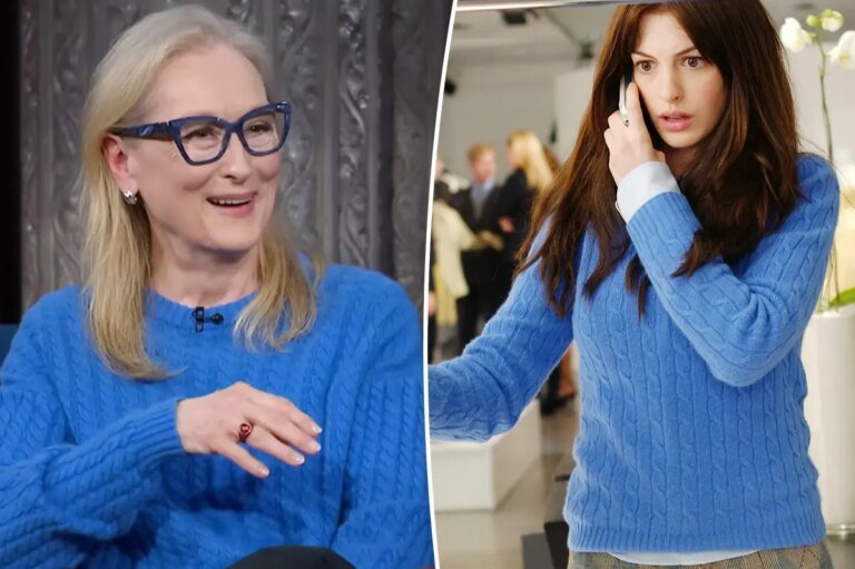 Meryl Streep Reintroduces the Beloved Cerulean Blue Sweater in 'Devil Wears Prada 2'