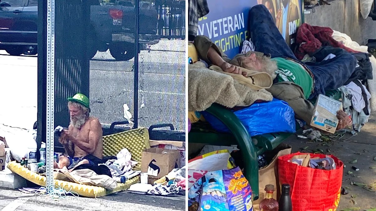 Neighbor Shares Story of Homeless Man at Hollywood Bus Stop Who Hesitates to Accept Help