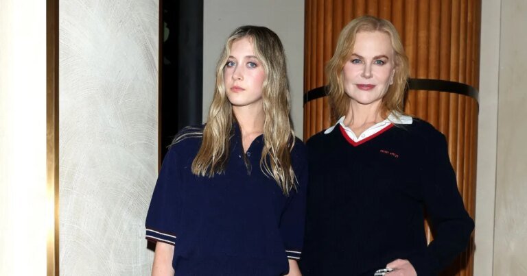 Nicole Kidman's Daughter Sunday Rose Shines Bright in a Silver Tulle Dress at Her High School Prom