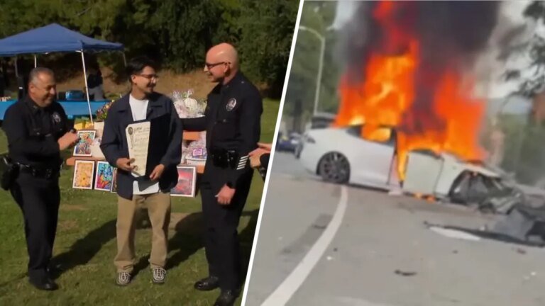 Northridge Recognizes Local Hero Who Courageously Saved Two Lives in Fiery Accident