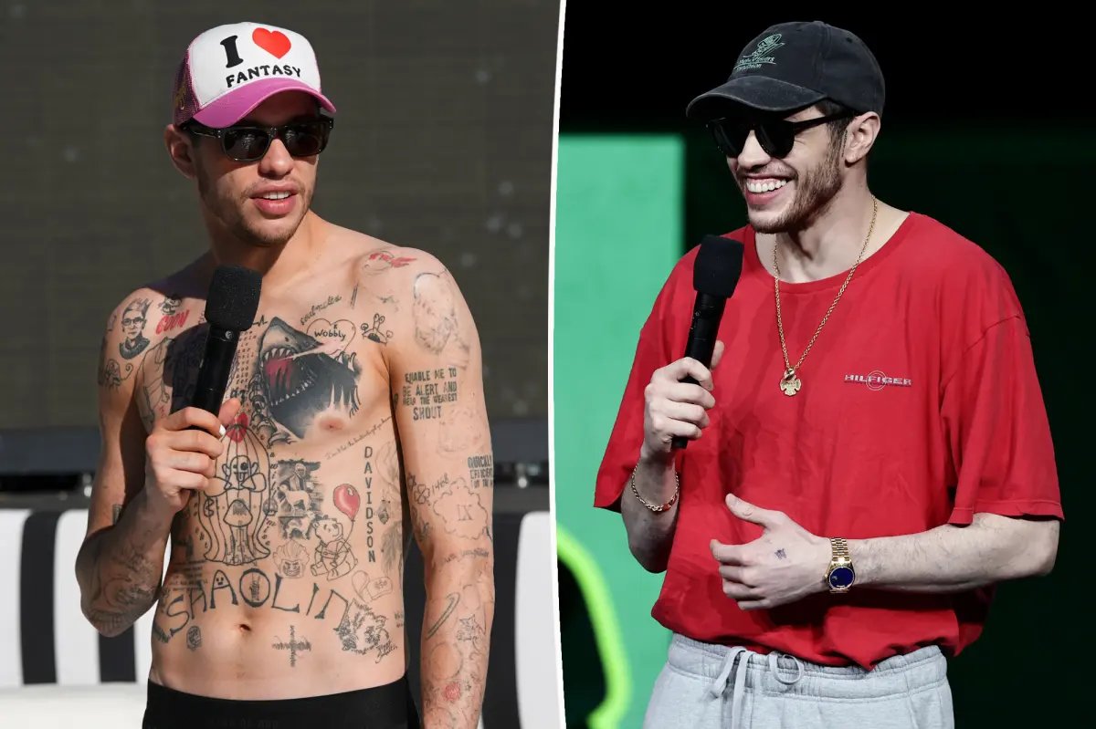 Pete Davidson Shows Off a New Face Tattoo While Navigating a Tough Ink Removal Journey