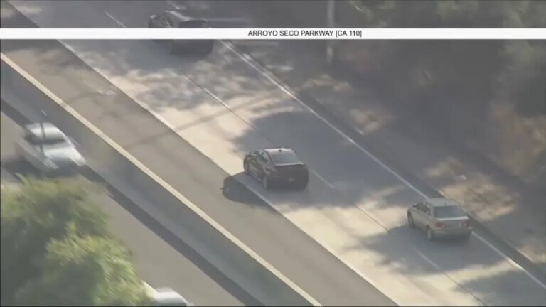 Police Pursue Driver in Northeast Los Angeles