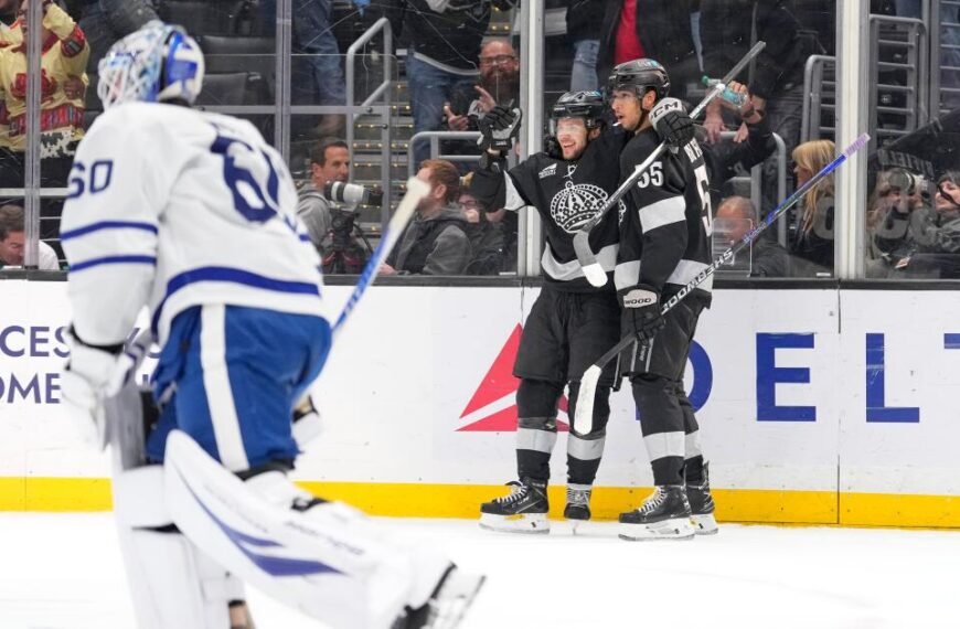 Quinton Byfield scores two goals, including the game-winner in overtime, leading the Kings to a thrilling comeback victory