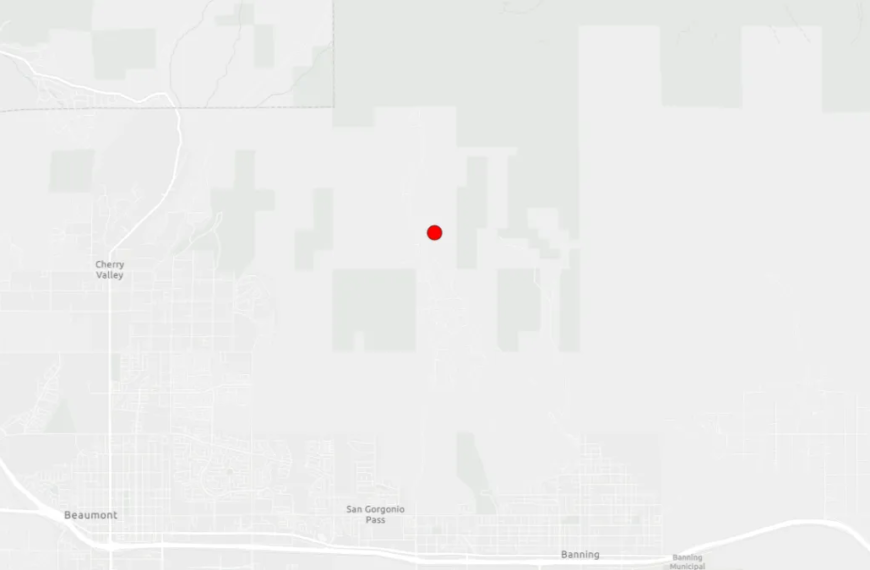 Riverside County Experiences 3.3-Magnitude Earthquake