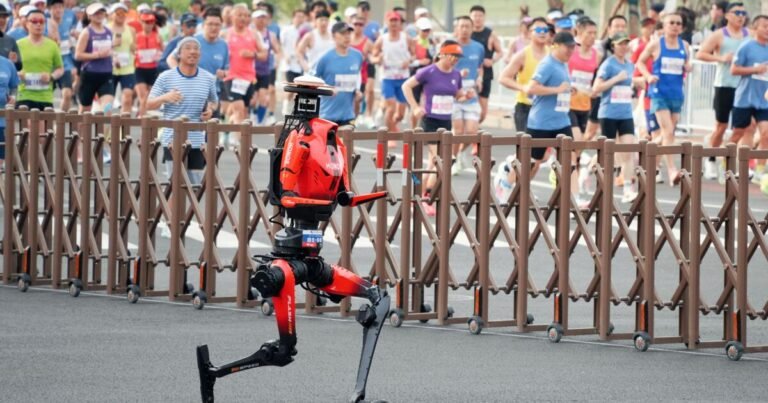 Robot Lightning Outruns Human Runners to Set Half-Marathon Record in Beijing