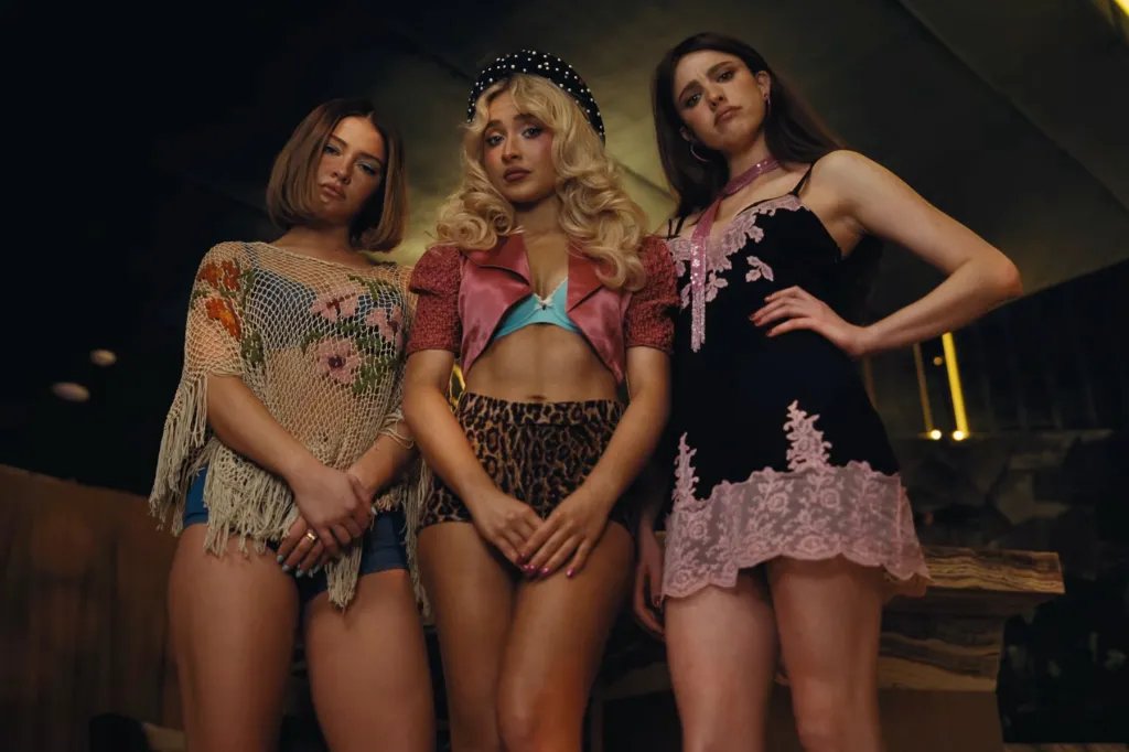 Sabrina Carpenter, Margaret Qualley, and Madelyn Cline Showcase Stylish Charm in 'House Tour' Video