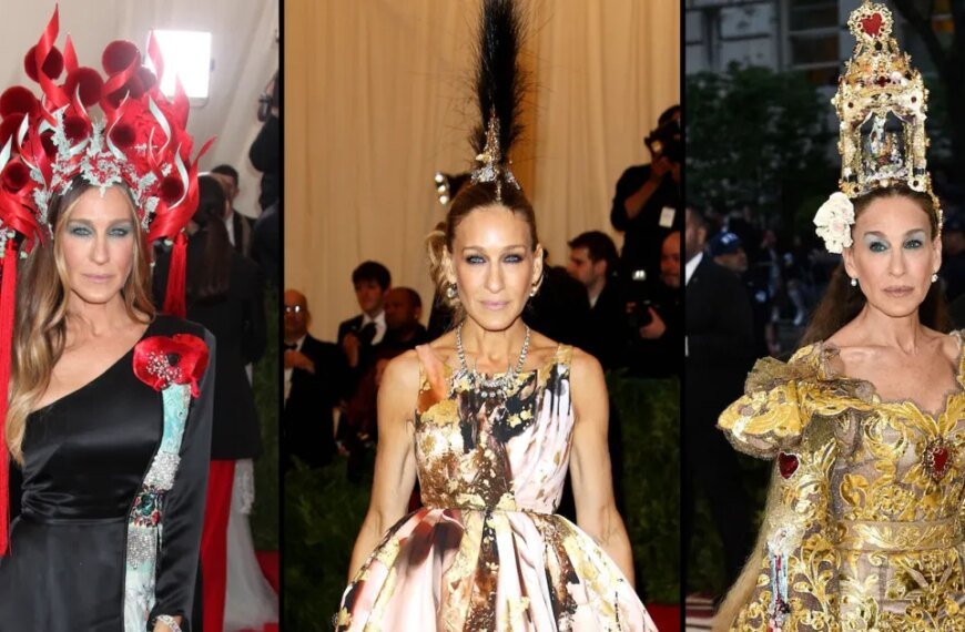 Sarah Jessica Parker's Journey Through Met Gala Fashion: From Thrift Finds to High Fashion
