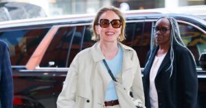 Sharon Stone’s Chic Trench Coat: A Perfect Inspiration for Spring Mom Style