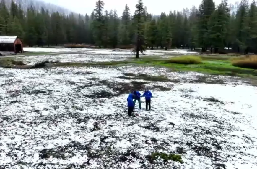 Sierra Nevada's April Snowpack Falls to Unprecedented Low 수준