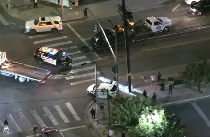 Six Injured in Car Crash in Panorama City, Including Two Pedestrians, Reports LAFD