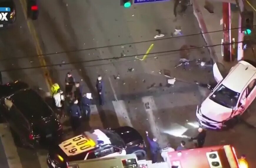 Six People Hurt in Panorama City Collision